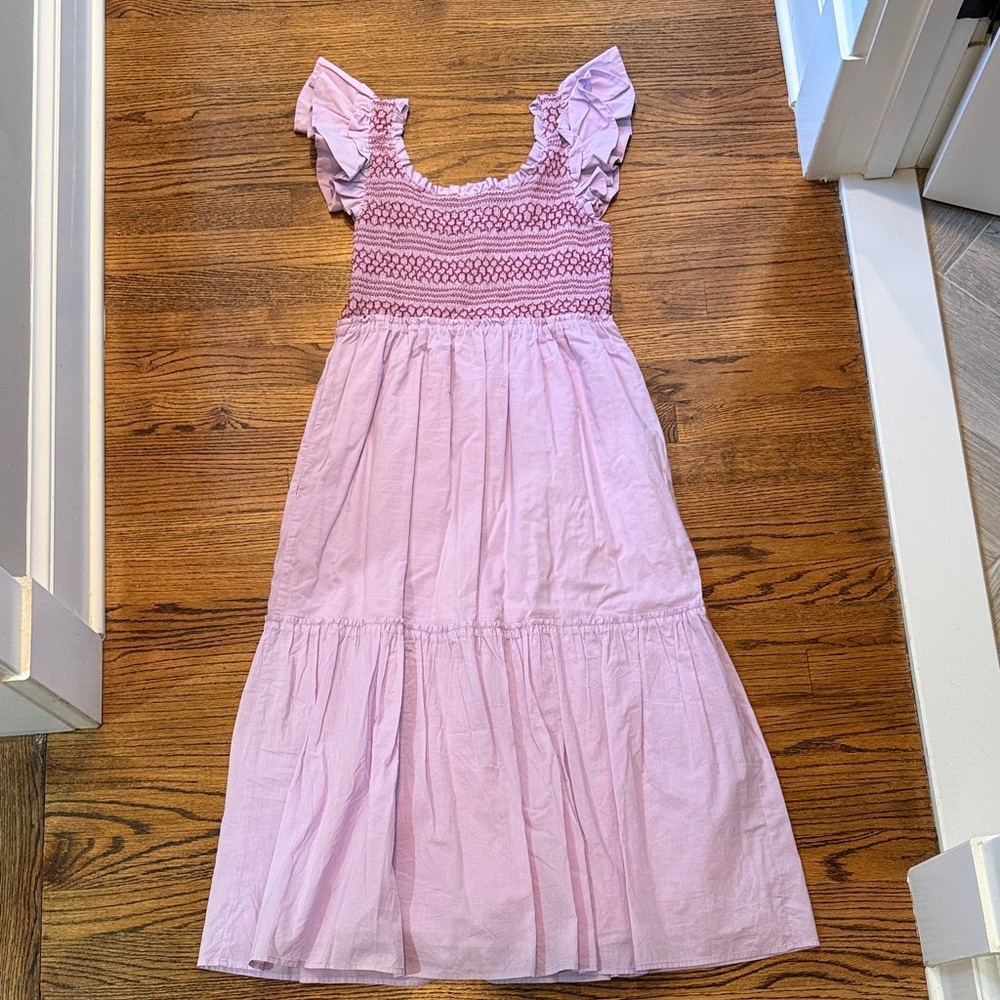 Tuckernuck Pink Smocked Flutter-Sleeve Maxi Dress - Picture 4 of 4